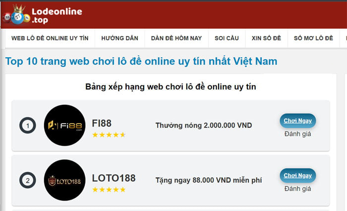 Dân chơi số học Việt Nam ai mà không nghe đến cái tên Lodeonline.top | Theo Thabet